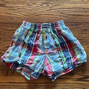 Polo Ralph Lauren Plaid 100% Cotton Boxer Shorts, Size Small